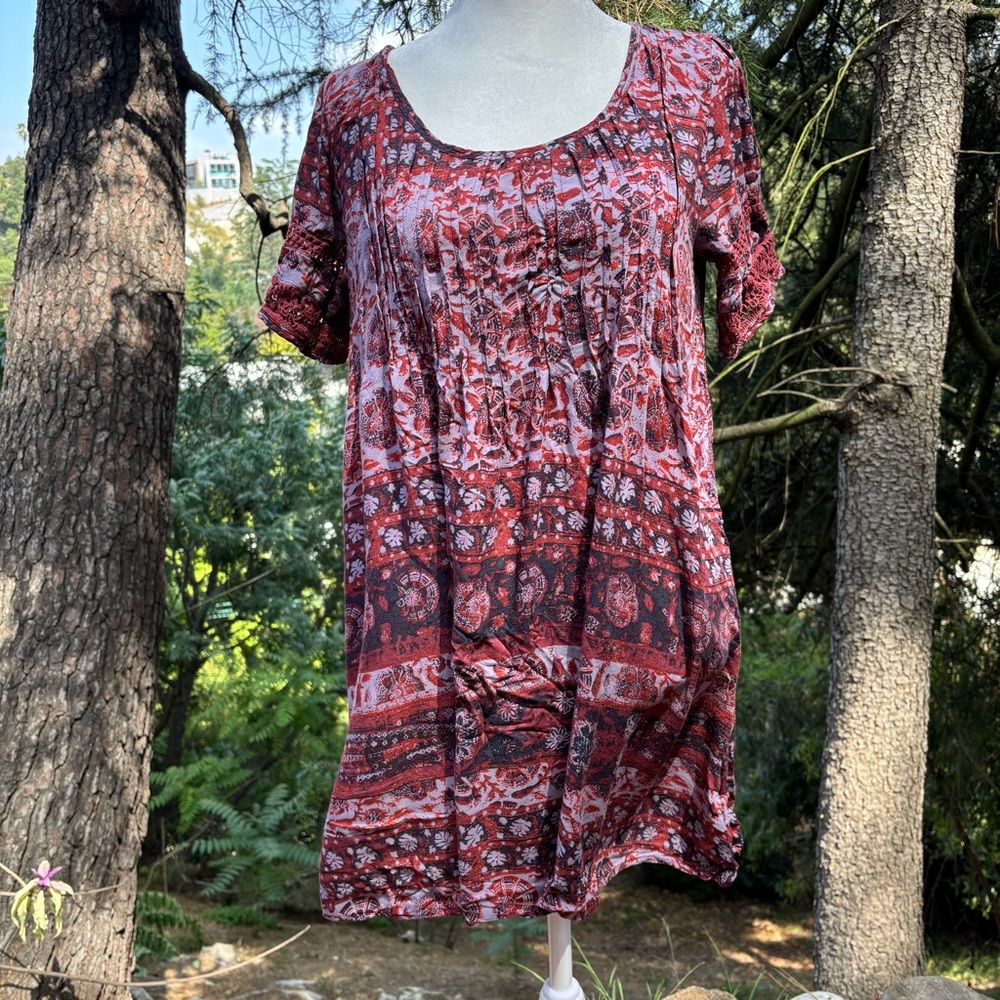 Ecote Amethyst Ivory Floral Dress - Picture 3 of 10